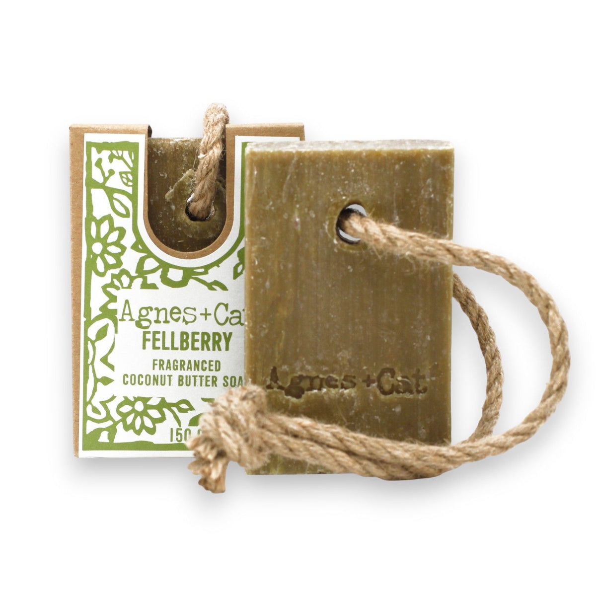 Agnes Cat Fellberry Soap on a Rope