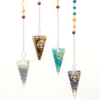 Chakra Orgonite Pendulum with Tree of Life