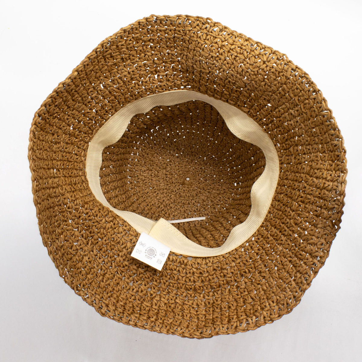 Floppy Straw Sun Hat in Natural and Coffee