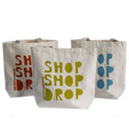 Shop Shop Drop Cotton Bag – 4 Designs