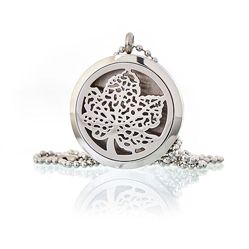 Leaf Aromatherapy Necklace – 30mm
