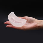 Selenite Moon Bowl – 10cm