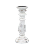Whitewash Wooden Candle Holder – 30 × 10cm