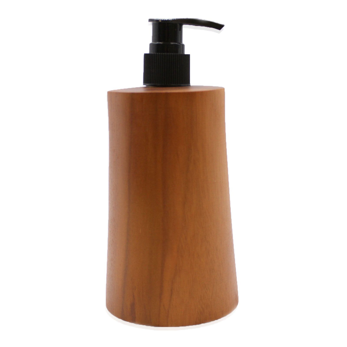 Tapered Natural Teakwood Soap Dispenser