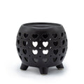Black Heart Cut-Out Oil Burner