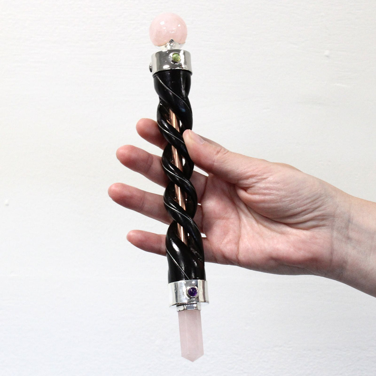 Chakra Angel Gold Crystal Wand