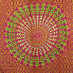Ruby and Lime Mandala Sarong