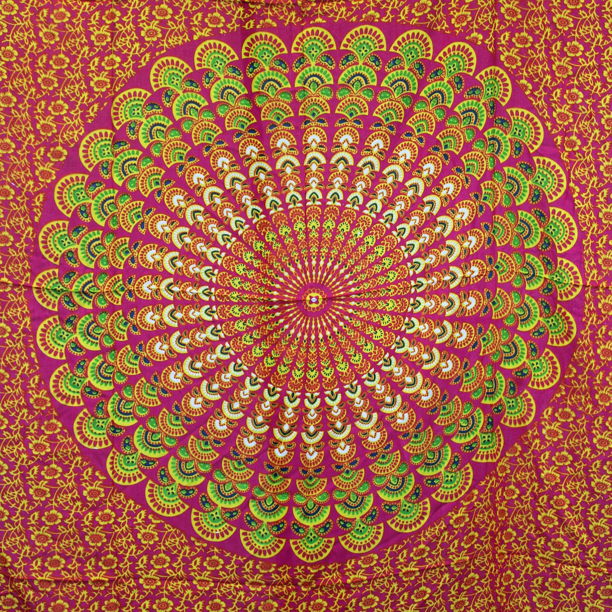 Ruby and Lime Mandala Sarong