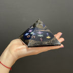 Midnight Orgonite Pyramid – 90mm