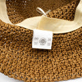 Floppy Straw Sun Hat in Natural and Coffee