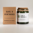 Sage & Mintwood Woodwick Soy Candle