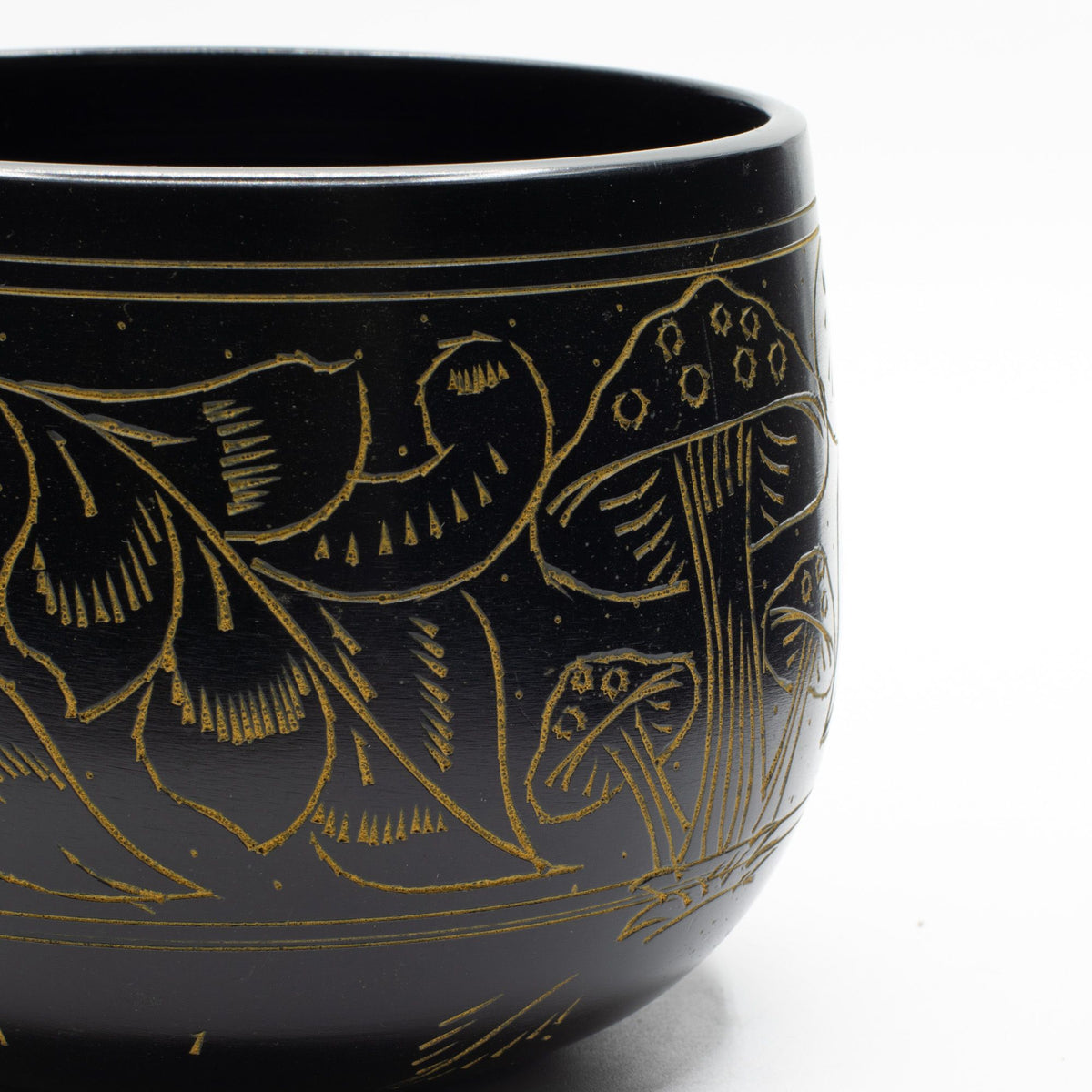 Yellow Magic Mushroom Cauldron Singing Bowl – 15cm