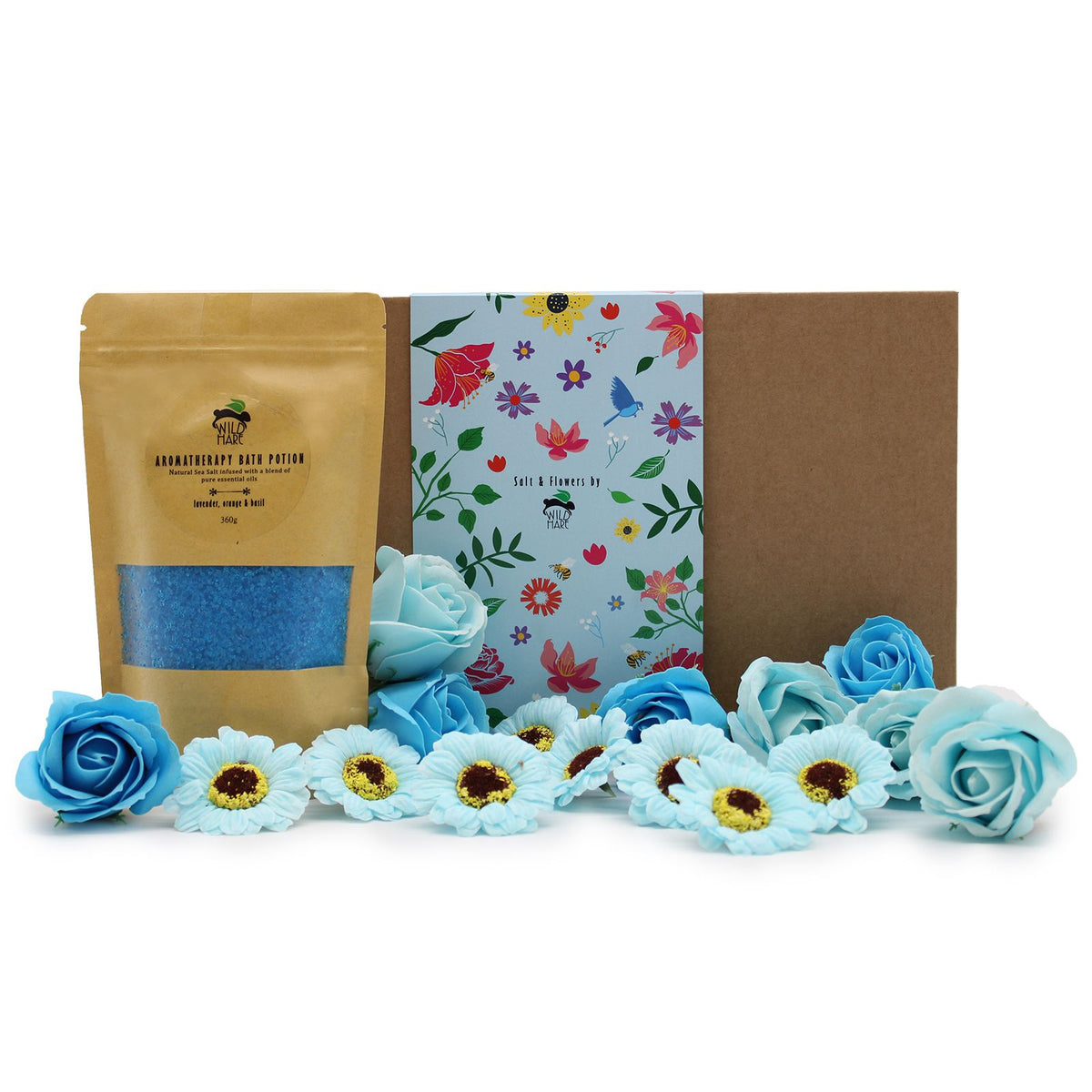 Wild Hare Bath Salt and Flowers Set – Total Unwind