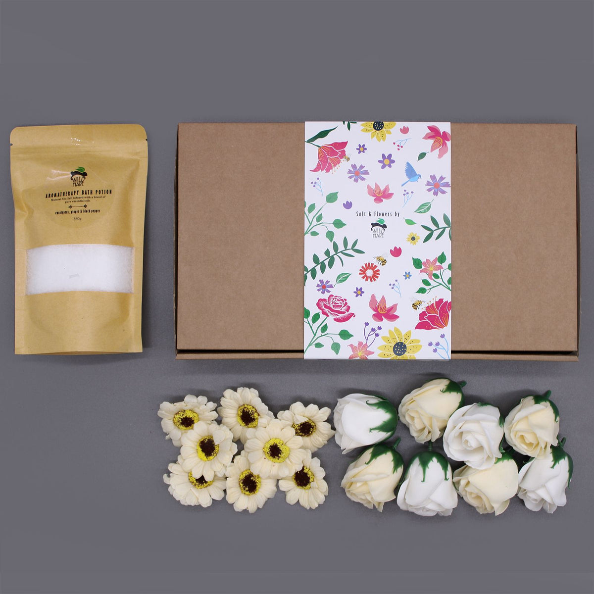 Wild Hare Salt & Flowers Set for Cold and Flu
