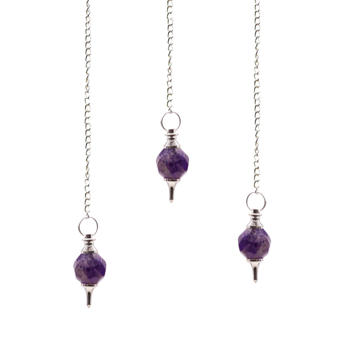 Amethyst Faceted Gemstone Pendulum
