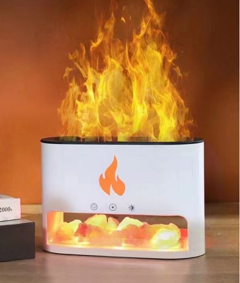 Blaze Himalayan Salt Aroma Diffuser with Flame Effect