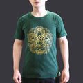 Hamsa Green Stonewashed Cotton T-Shirt – Small