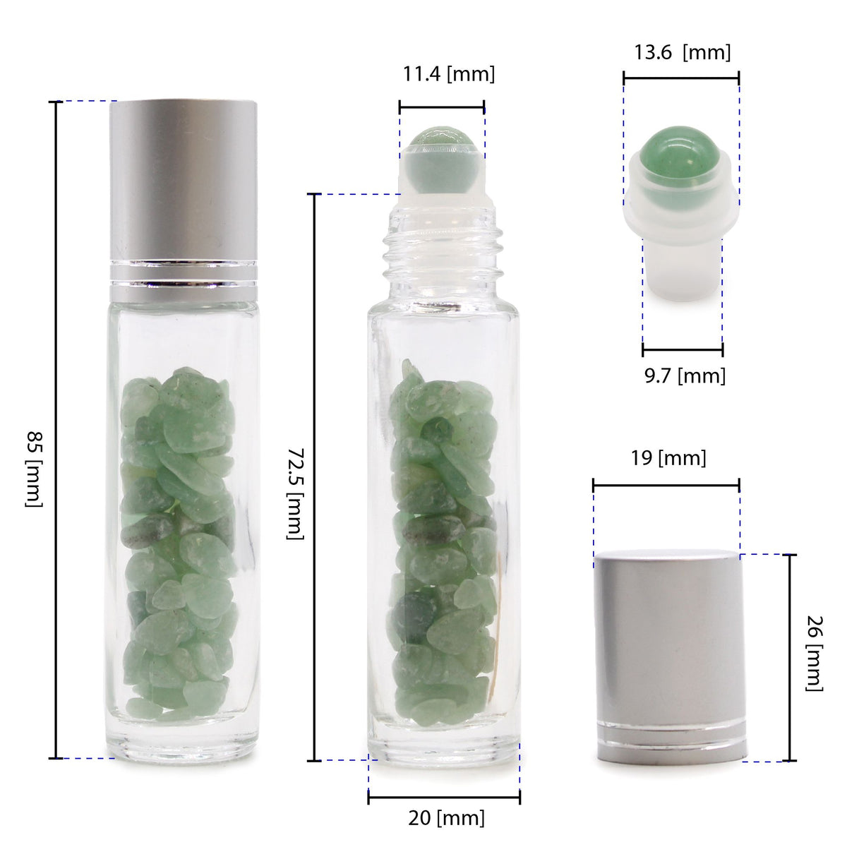 Black Tourmaline Gemstone Roller Bottle – 5ml 2