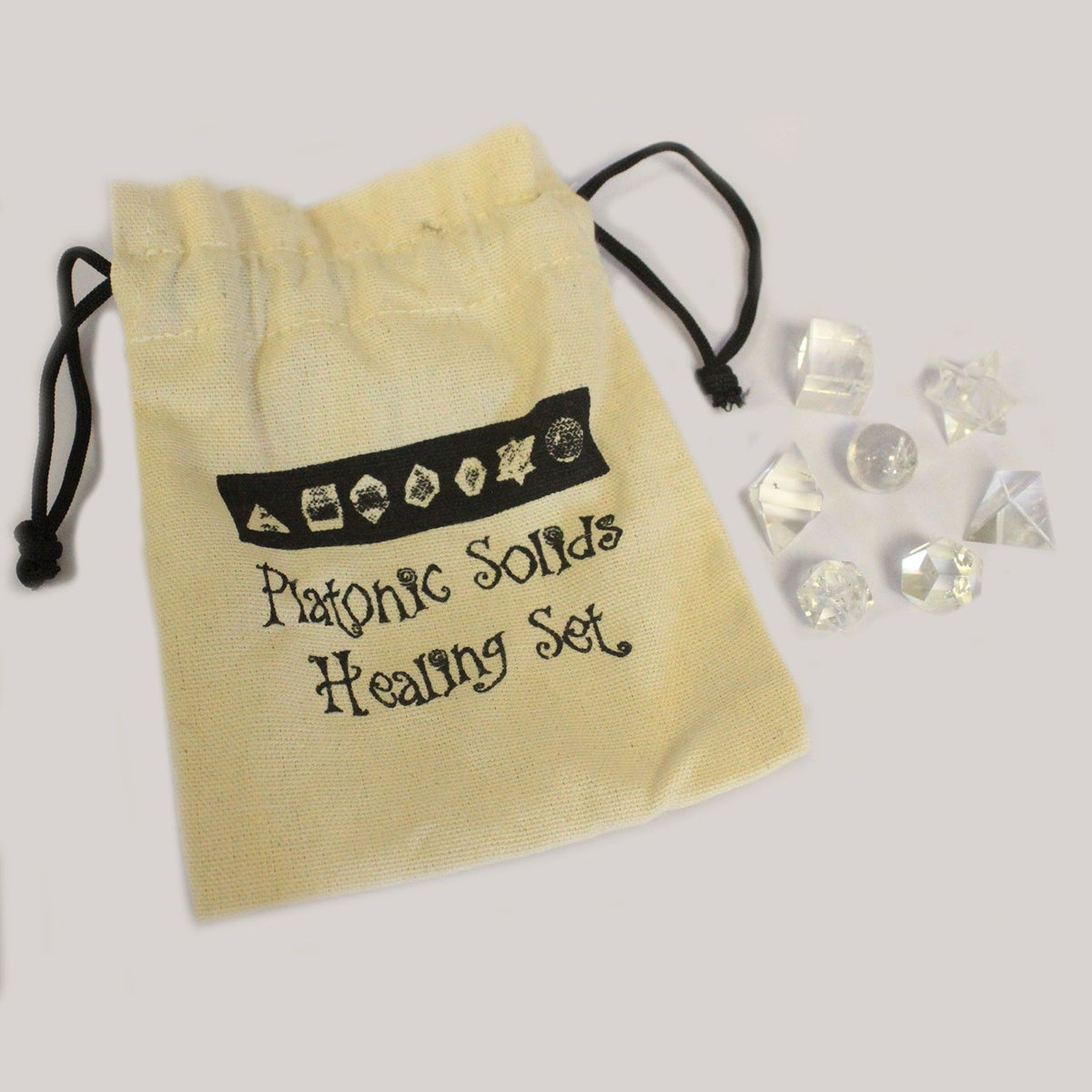 Geometric Seven-Piece Crystal Set