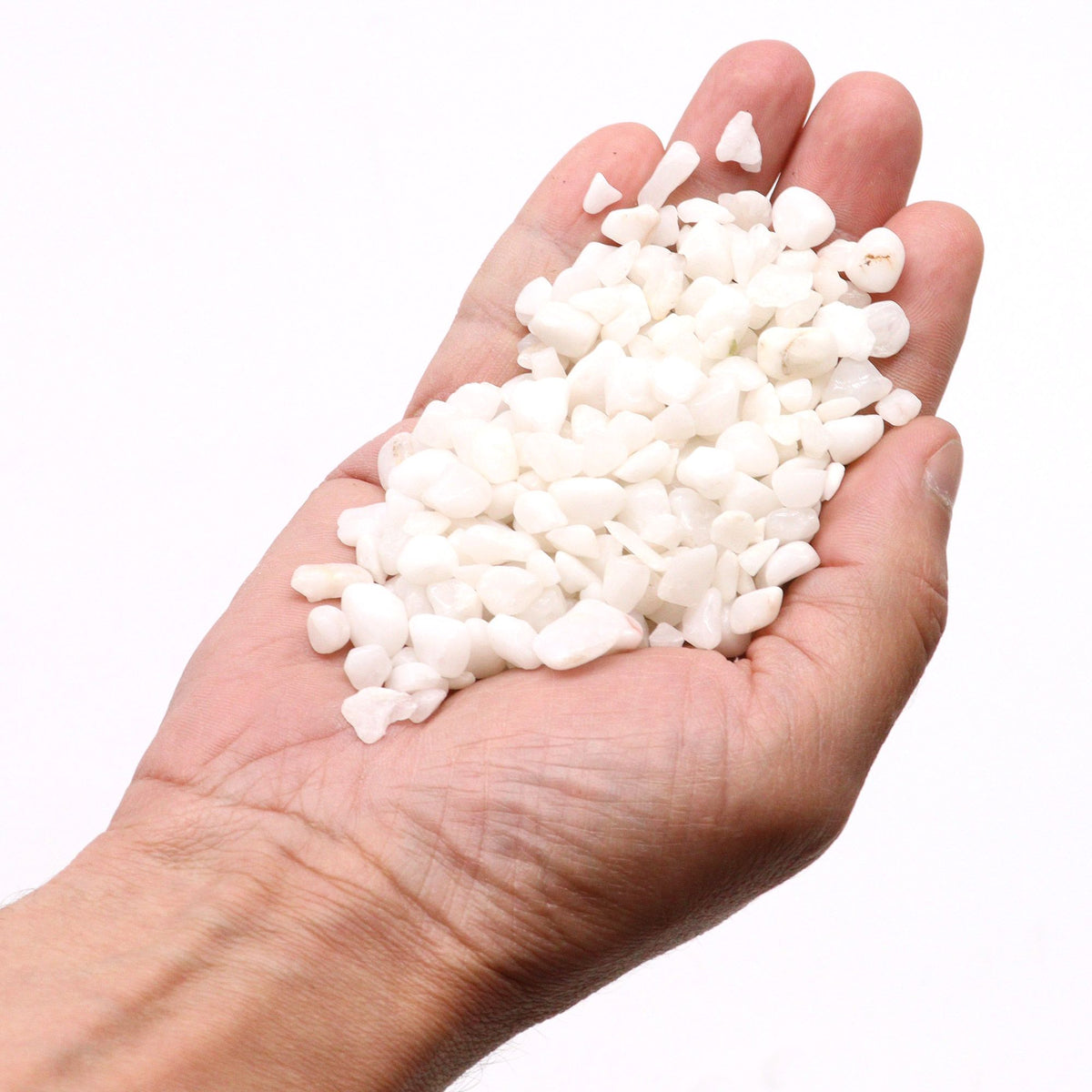 White Quartz Gemstone Chips – 1kg