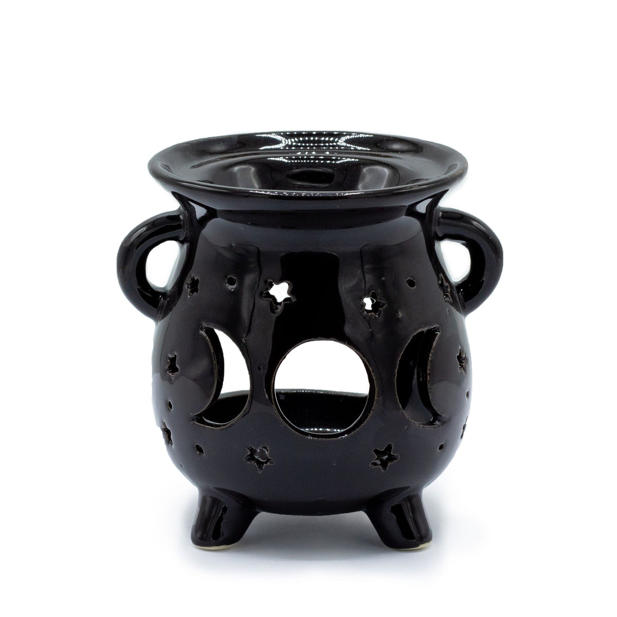 Black Ceramic Moon Phase Oil Burner