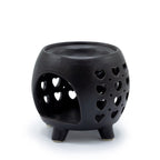 Black Heart Cut-Out Oil Burner
