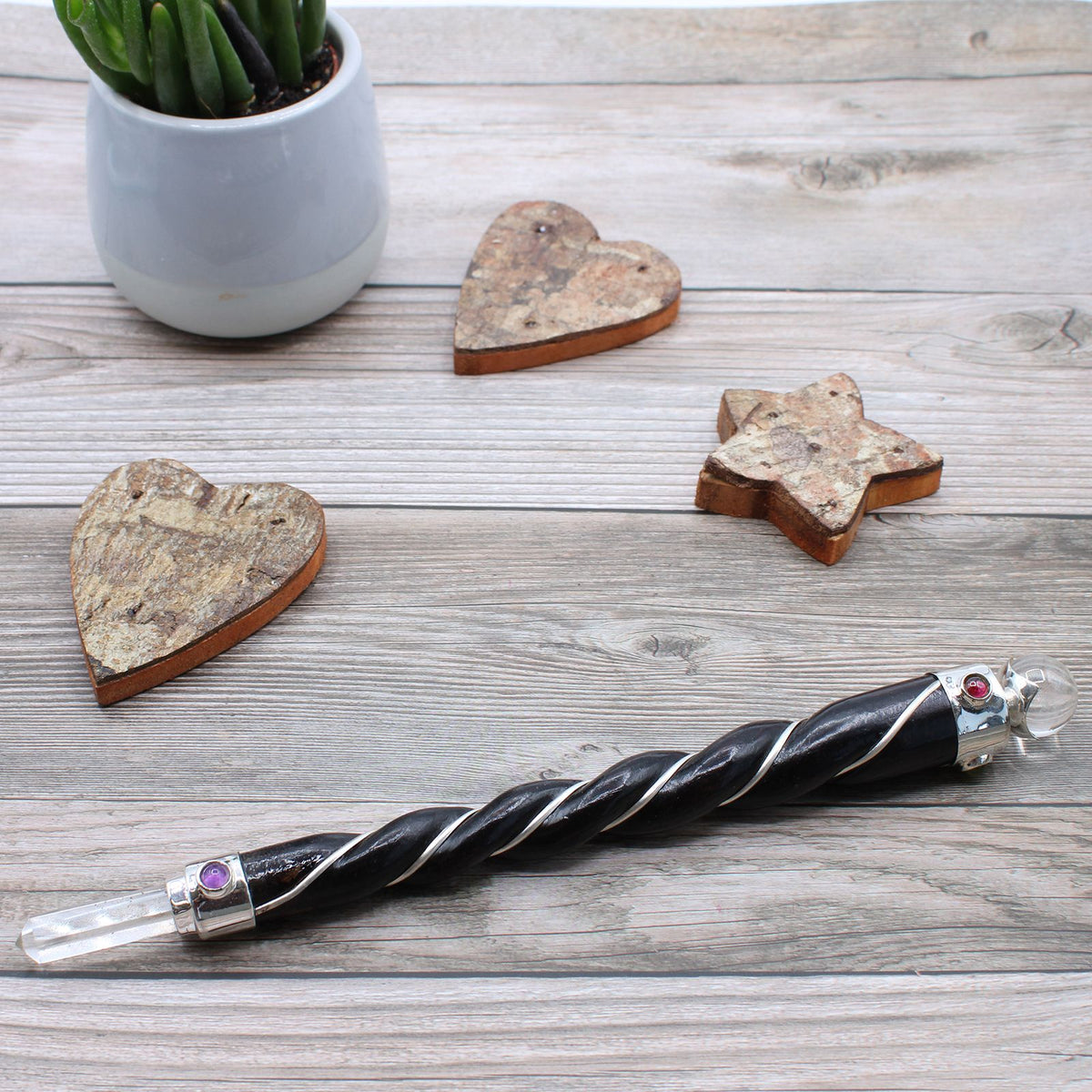 Chakra Angel Gold Crystal Wand