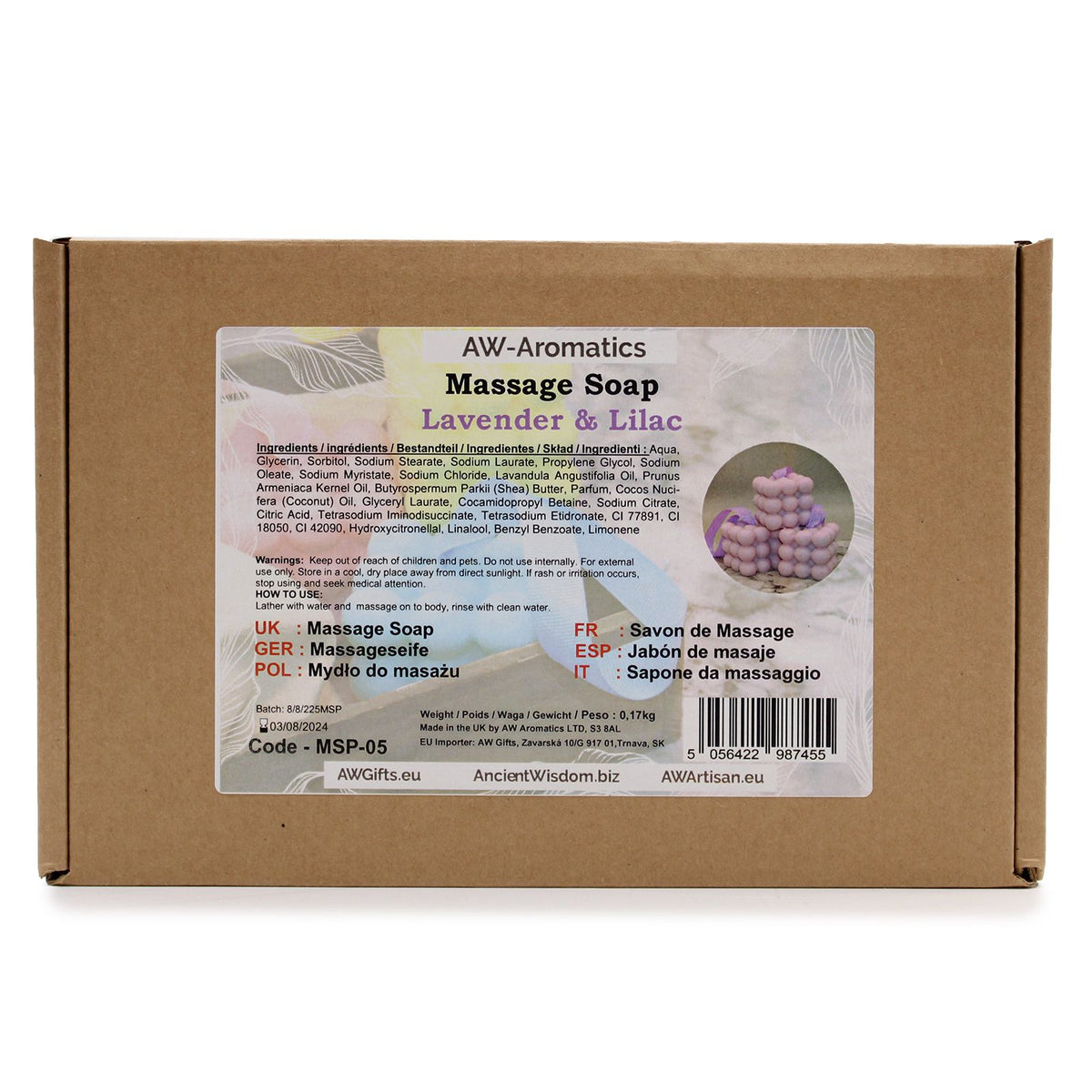 Lavender and Lilac Massage Soap