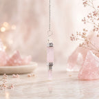 Rose Quartz Three-Piece Pendulum Set