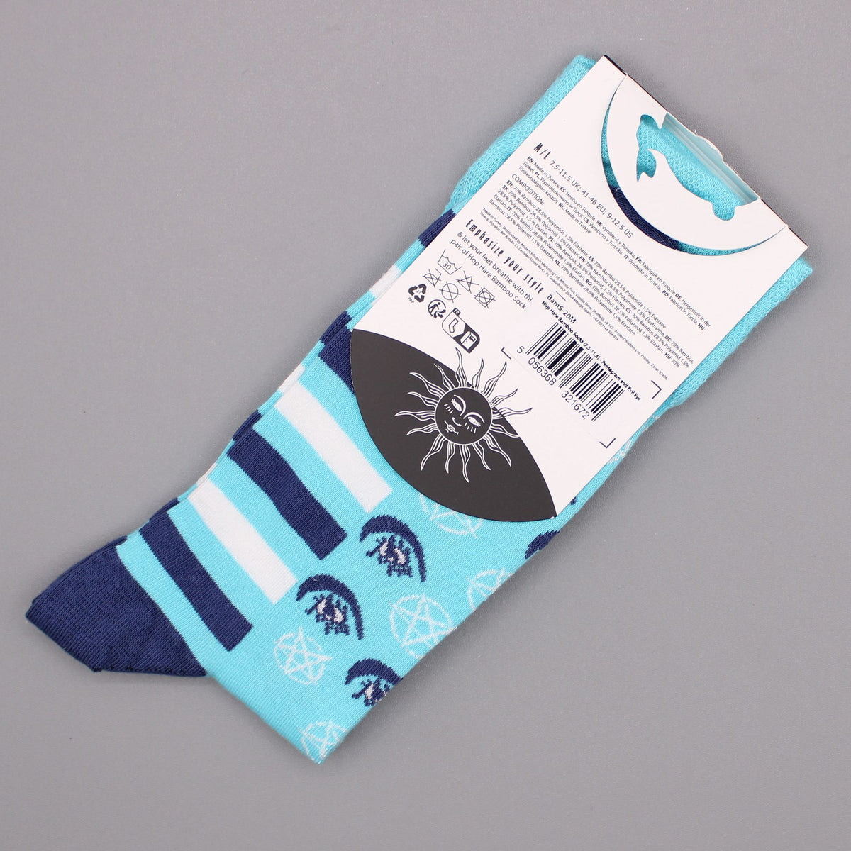 Pentagram and Evil Eye Bamboo Socks – UK 4–7