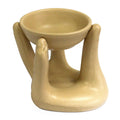 Tan Open Hands Oil Burner