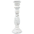 Whitewash Wooden Candle Holder – 37 × 10cm