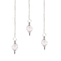 Rock Quartz Faceted Gemstone Pendulum