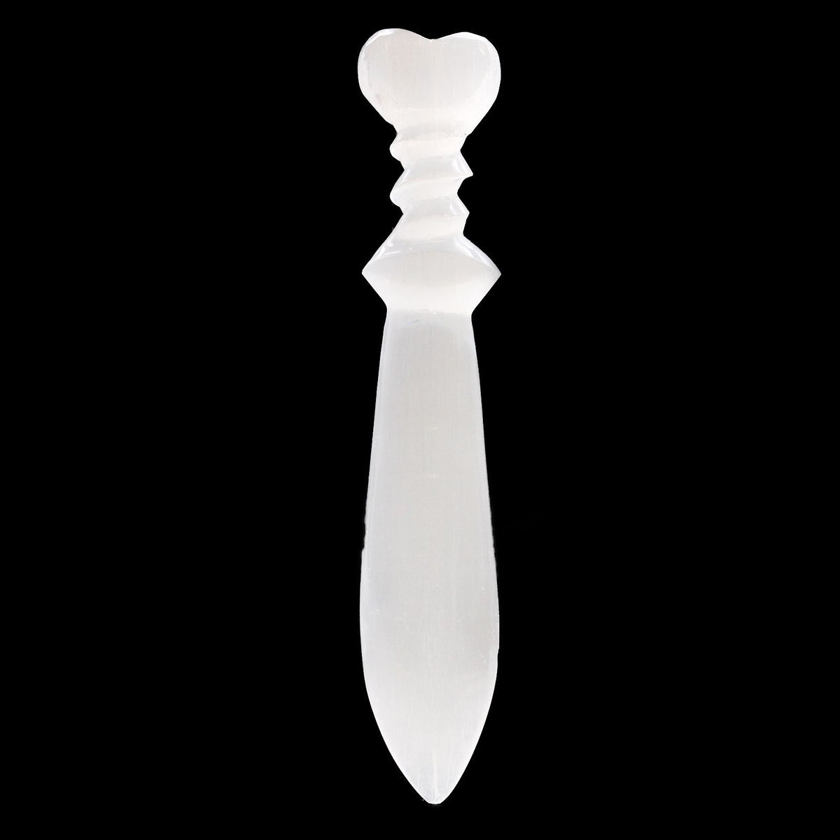 Spiral Selenite Ritual Knife – 25cm