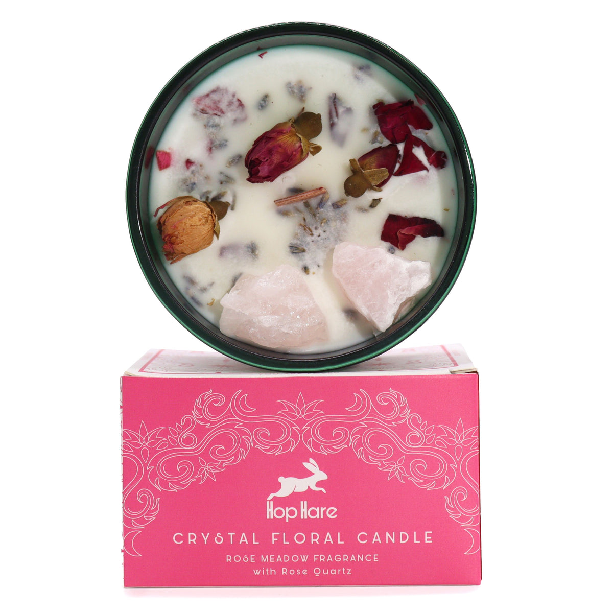 The Lovers Crystal Magic Flower Candle