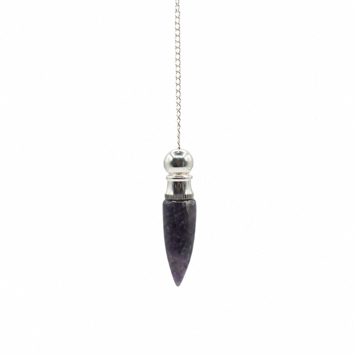 Amethyst Discovery of Truth Pendulum – Silver Plated