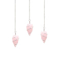 Rose Quartz Raw Gemstone Pendulum