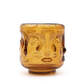 Antique Amber Buddha Face Candle Holders – Set of 2