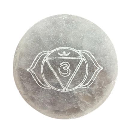 Set of 7 Chakra Selenite Charging Plates