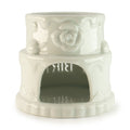 White Ceramic Happy Birthday Cake Oil Burner