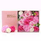Pink Baby Blessings Soap Flower Gift Box 2