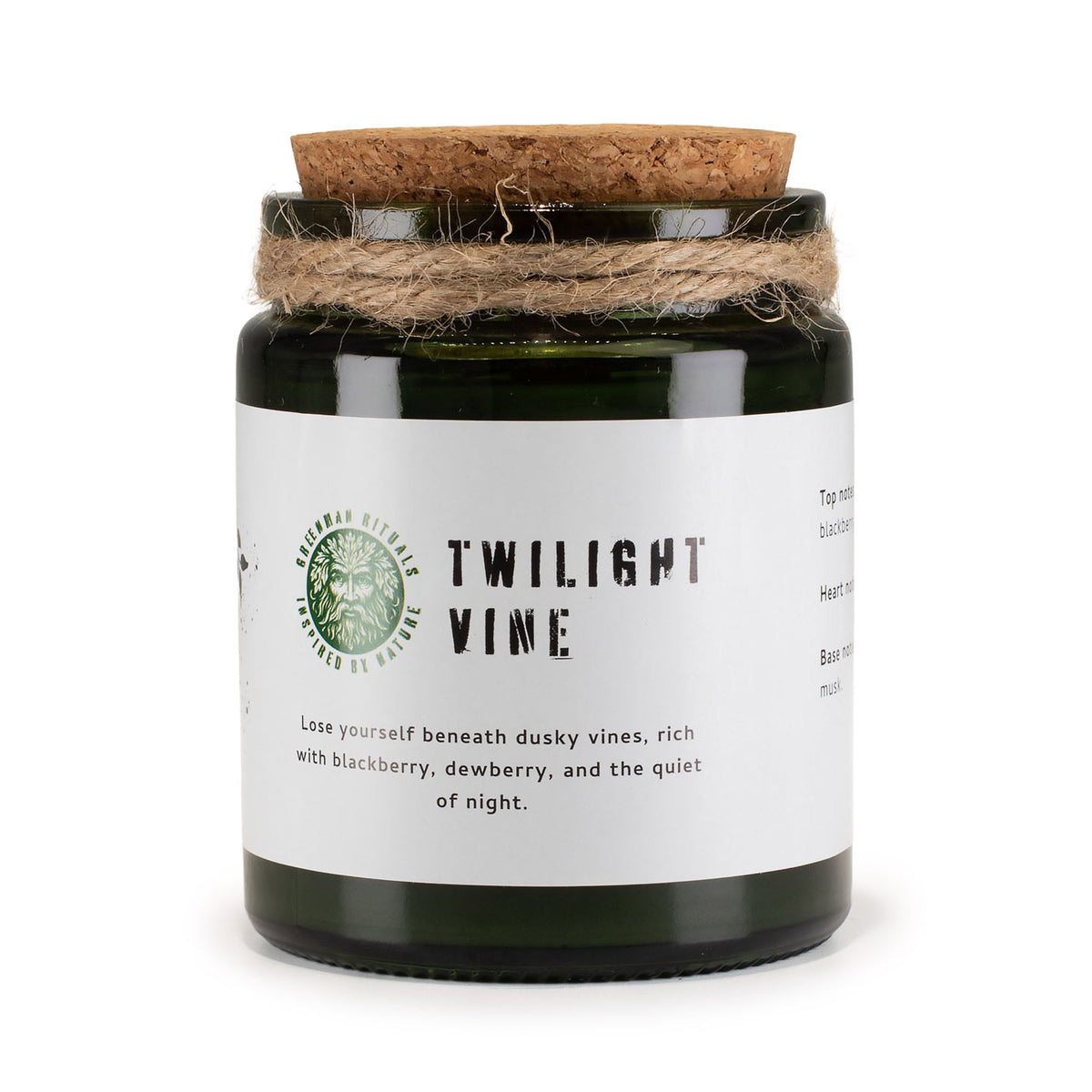 Greenman Twilight Vine Soy Candle with Wood Wick