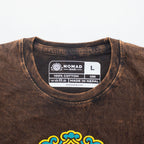 Sun Zodiac Stonewashed Cotton T-Shirt – Brown Large