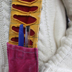 Purple Spiral Ethnic Sling Bag