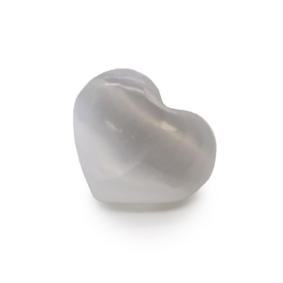 Small Selenite Heart Crystal – 3–4cm