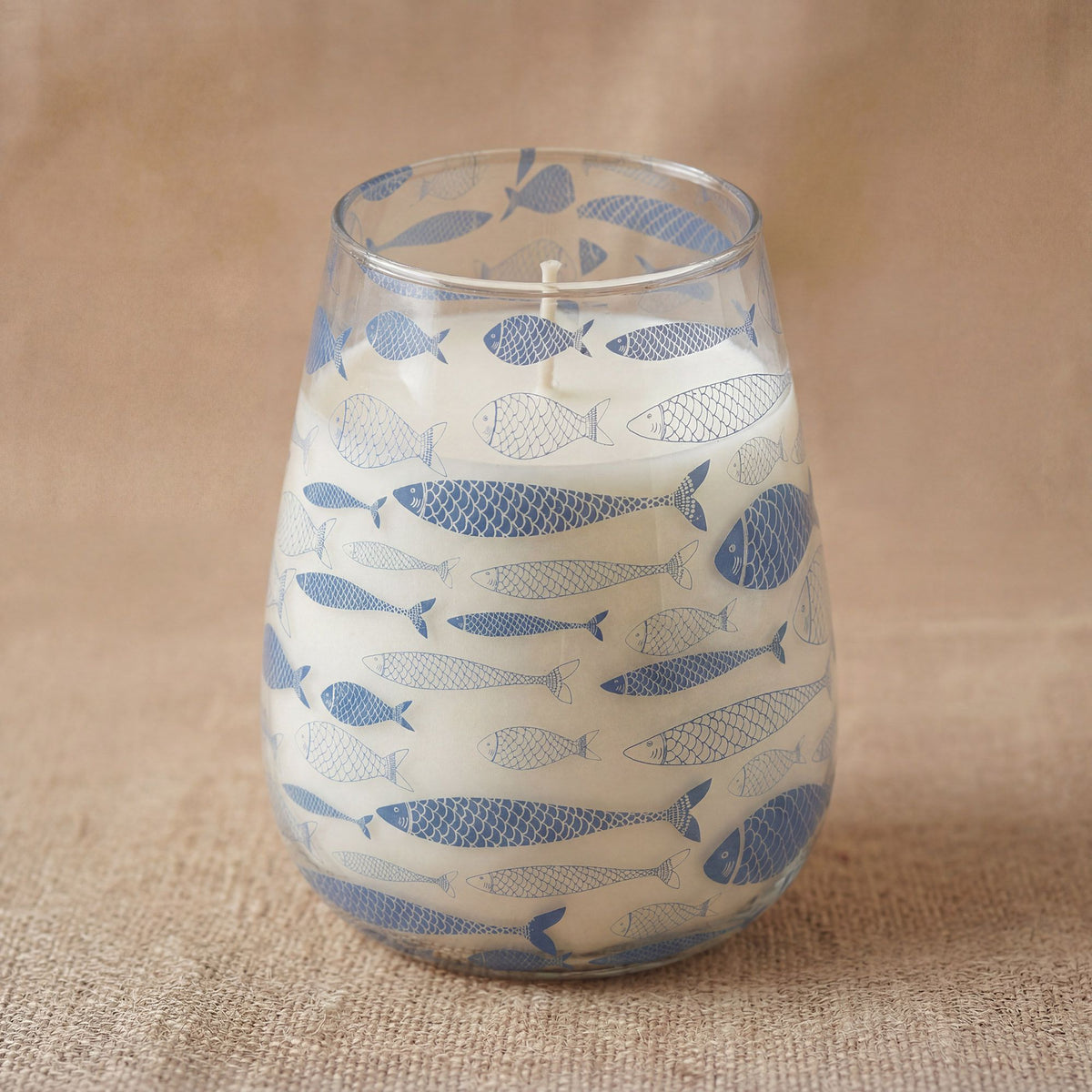 Tall Seabreeze Glass Jar Candle