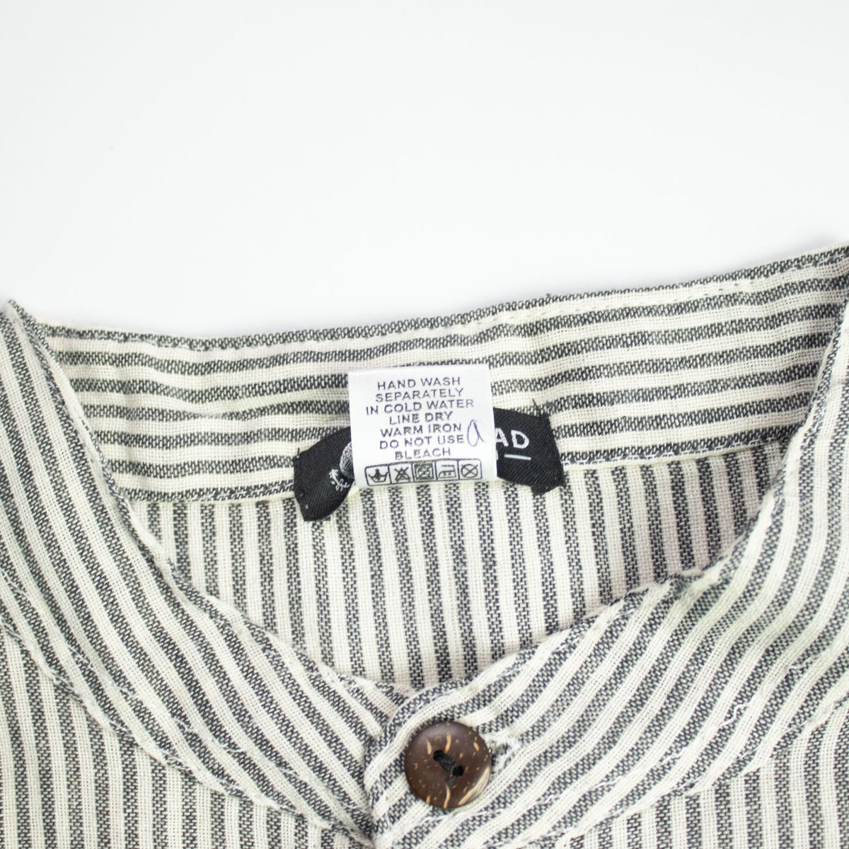 Grey Stone Sari Grandad Shirt – Large