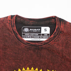 Dragon Mandala Maroon Cotton T-Shirt – Small
