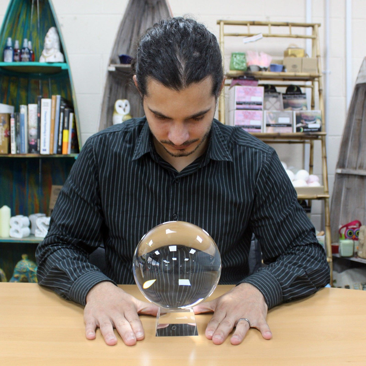 Crystal Ball on Stand – 150mm