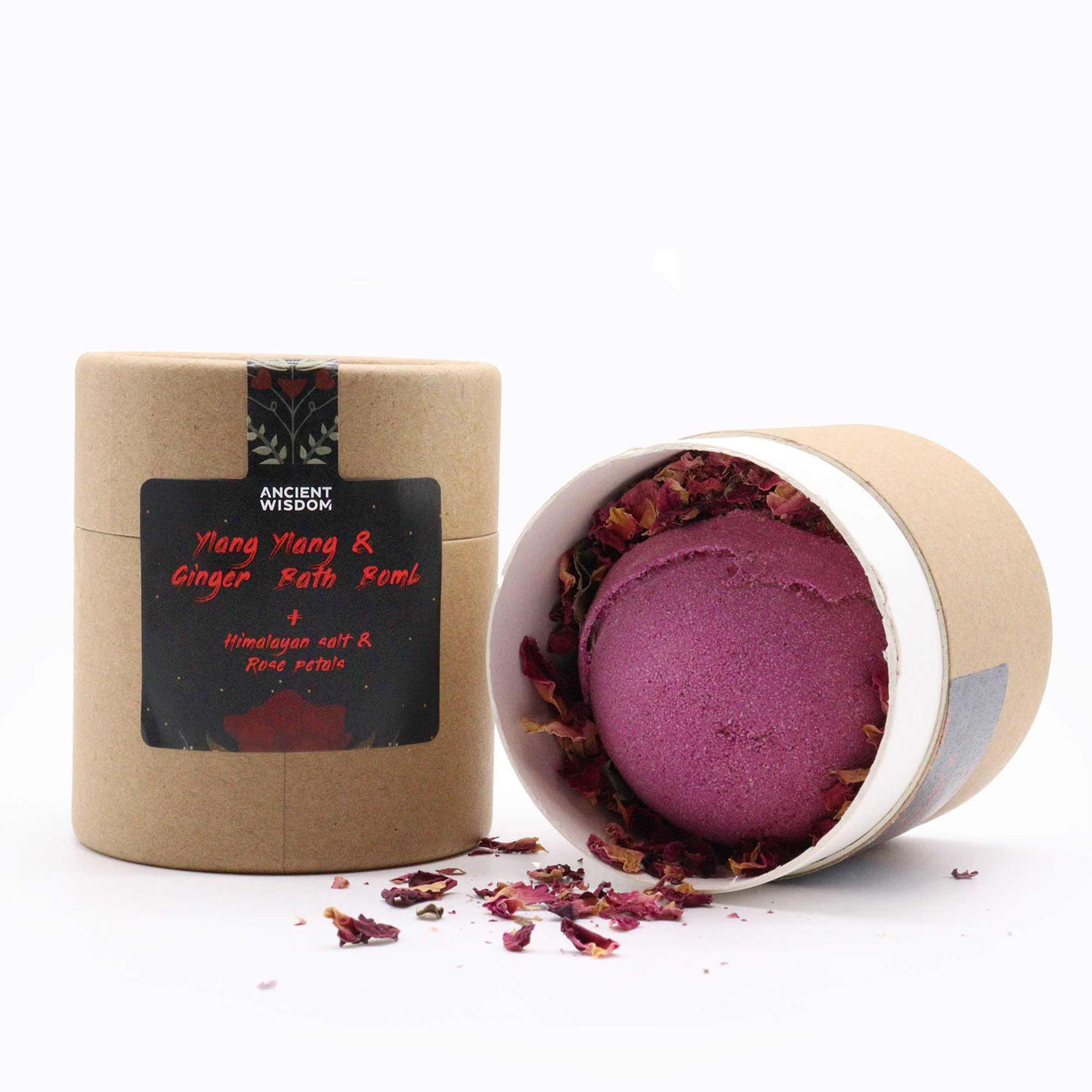 Cupid's Bath Bomb, Himalayan Bath Salts and Flowers